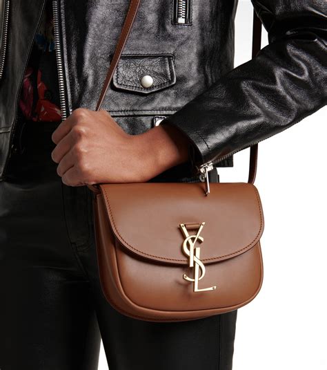 ysl brown box bag|YSL cross shoulder bag.